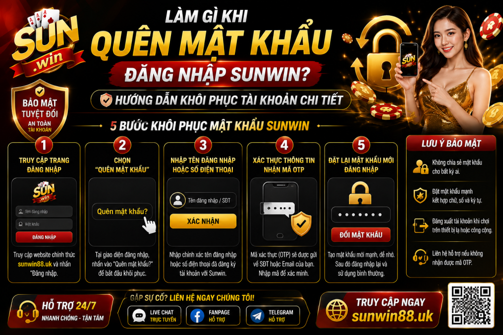 Hướng Dẫn Khôi Phục Khi Quên Mật Khẩu Đăng Nhập Sunwin 2026