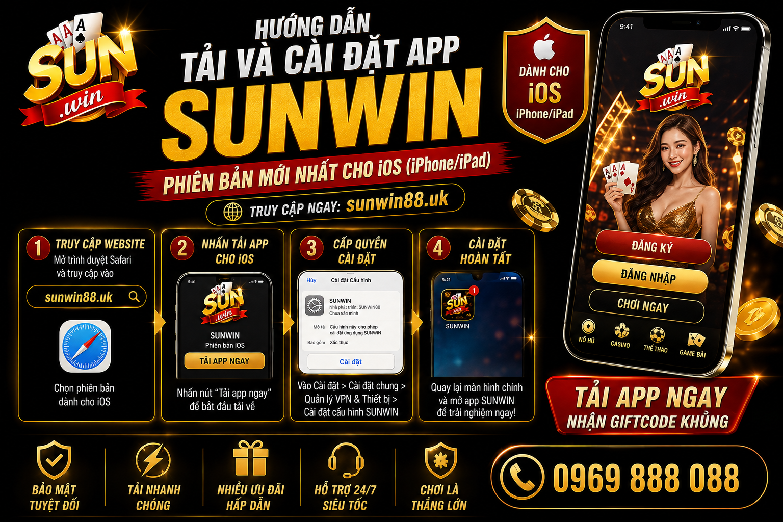Cách khắc phục các lỗi thường gặp khi cài đặt app Sunwin trên iOS